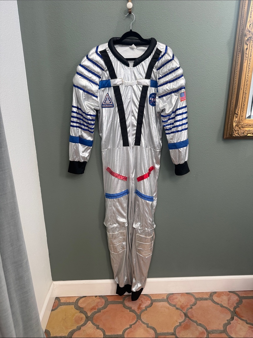 Adult Astronaut Costume Jumpsuit Sz XL Space Suit Unisex Halloween NASA